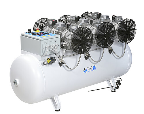 Compressores oil‑free e óleo‑injetados